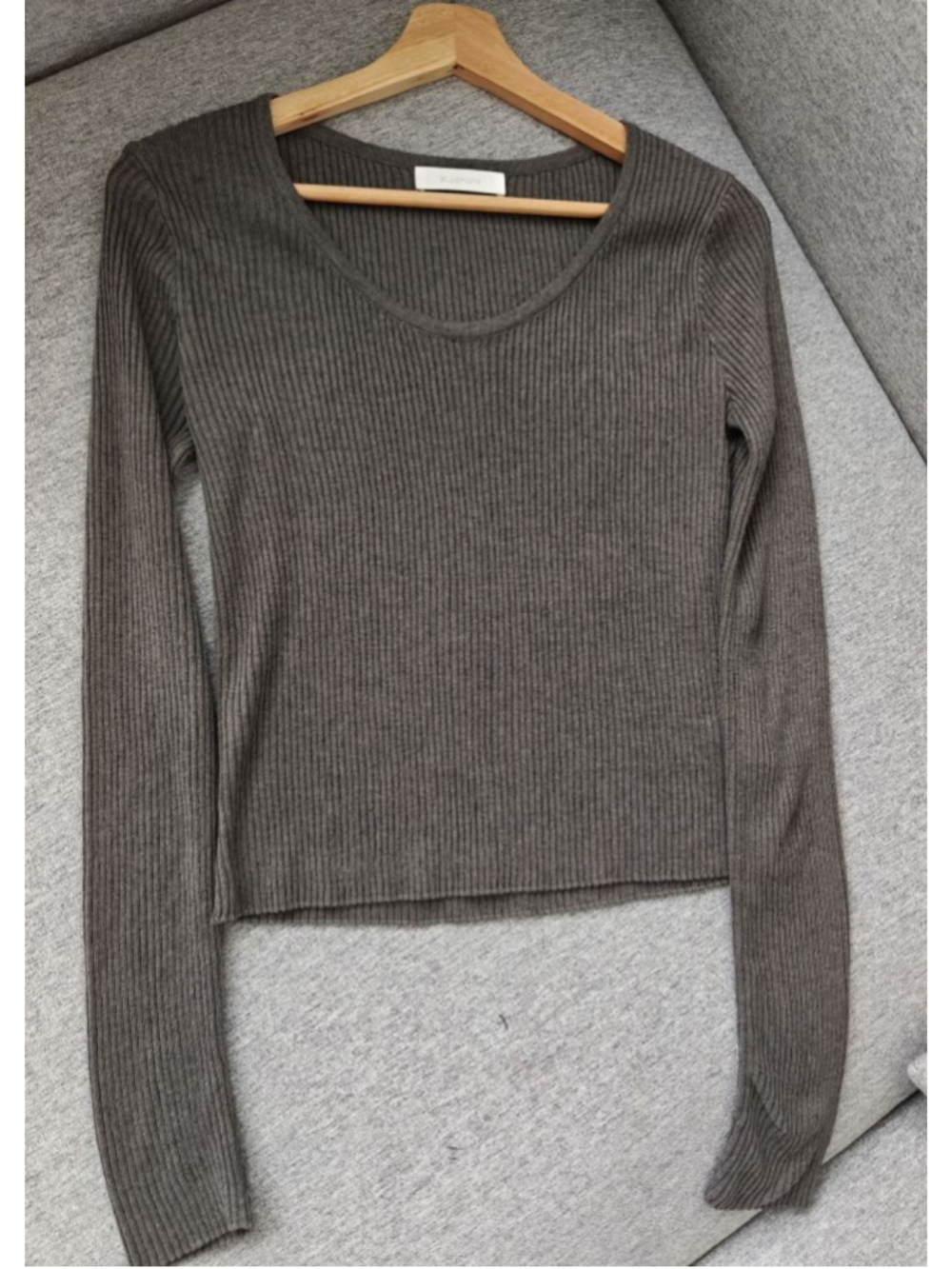 Ribbed Knit Top | Minimalist Basic Layering Piece